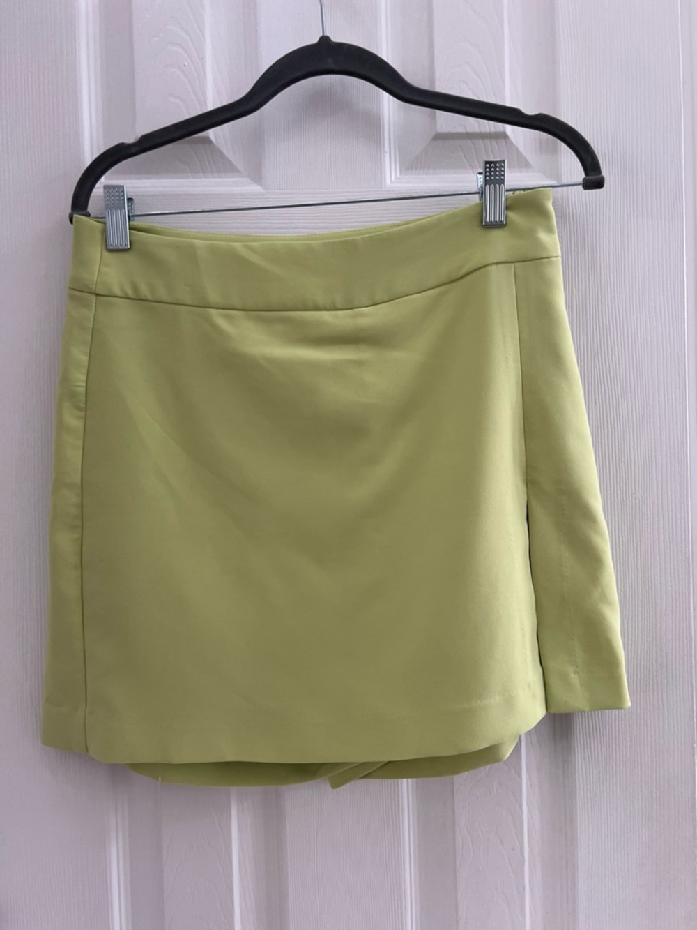 Love Tree Lime-Green Wrap Skirt